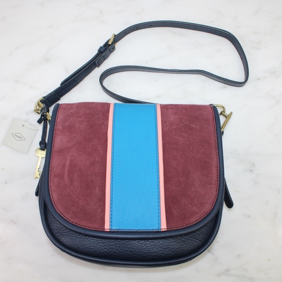 Fossil Handbags - Fossil Rumi Large Crossbody Bag Cabernet